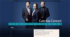 Desktop Screenshot of caecilia-concert.com